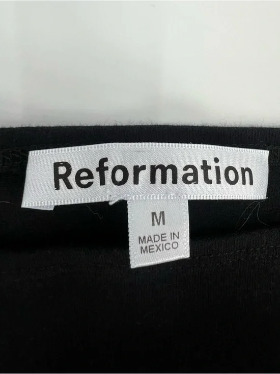 Reformation Mayve organic-cotton minidress black sz M - Picture 6 of 9